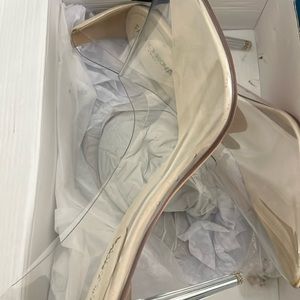 Clear pumps brand new size 10